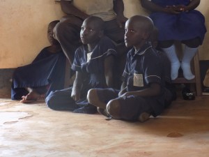 We had some little children who heard the film and came to the door. I quickly invited them inside to watch.
