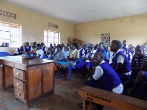 We gathered in one of the classrooms