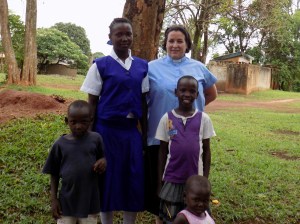 Joyce with three of her four children